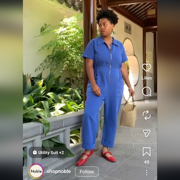 Pants - Blue Women's Jumpsuit